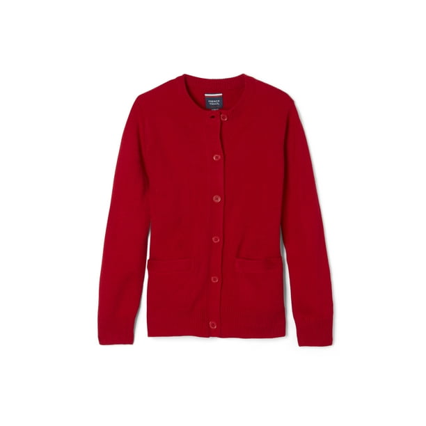 New Girls School Uniform Fleece Sweatshirt Cardigan Pack of 2